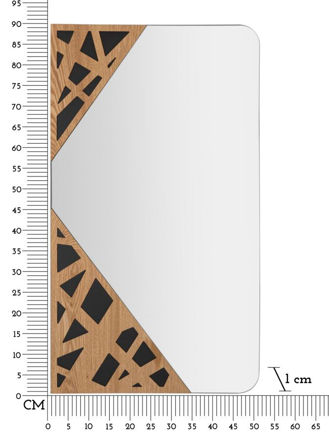 Spiegel Angle 50×1×90 cm
