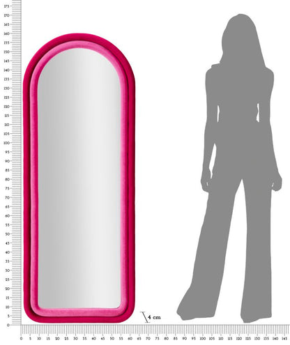 Spiegel Mirroro Cloe Fuxia Velvet 60×4×160 cm