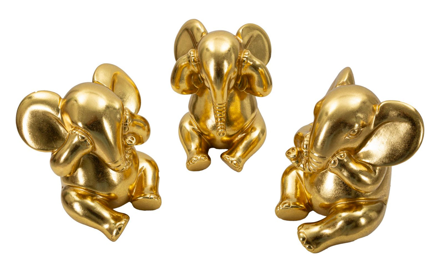 Decoratie Elephant Set 3 Pcs Ø 15,5×20,5 cm