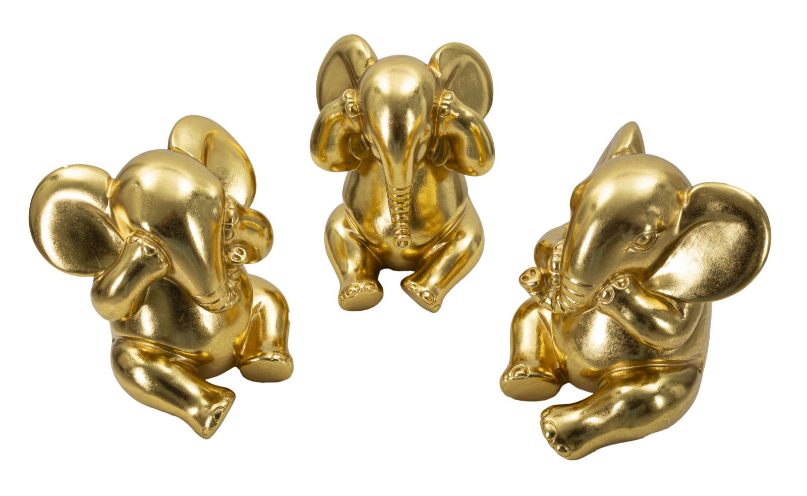 Decoratie Elephant Set 3 Pcs Ø 15,5×20,5 cm
