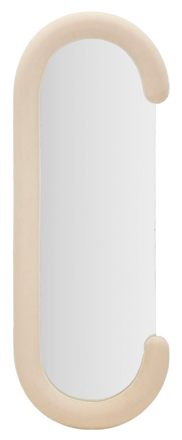 Spiegel Chantal Cream Velvet 60×7×160 cm