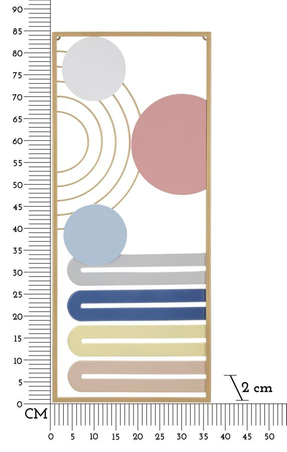 Wanddecoratie Panelcolorful -b- 37,5×2×84 cm