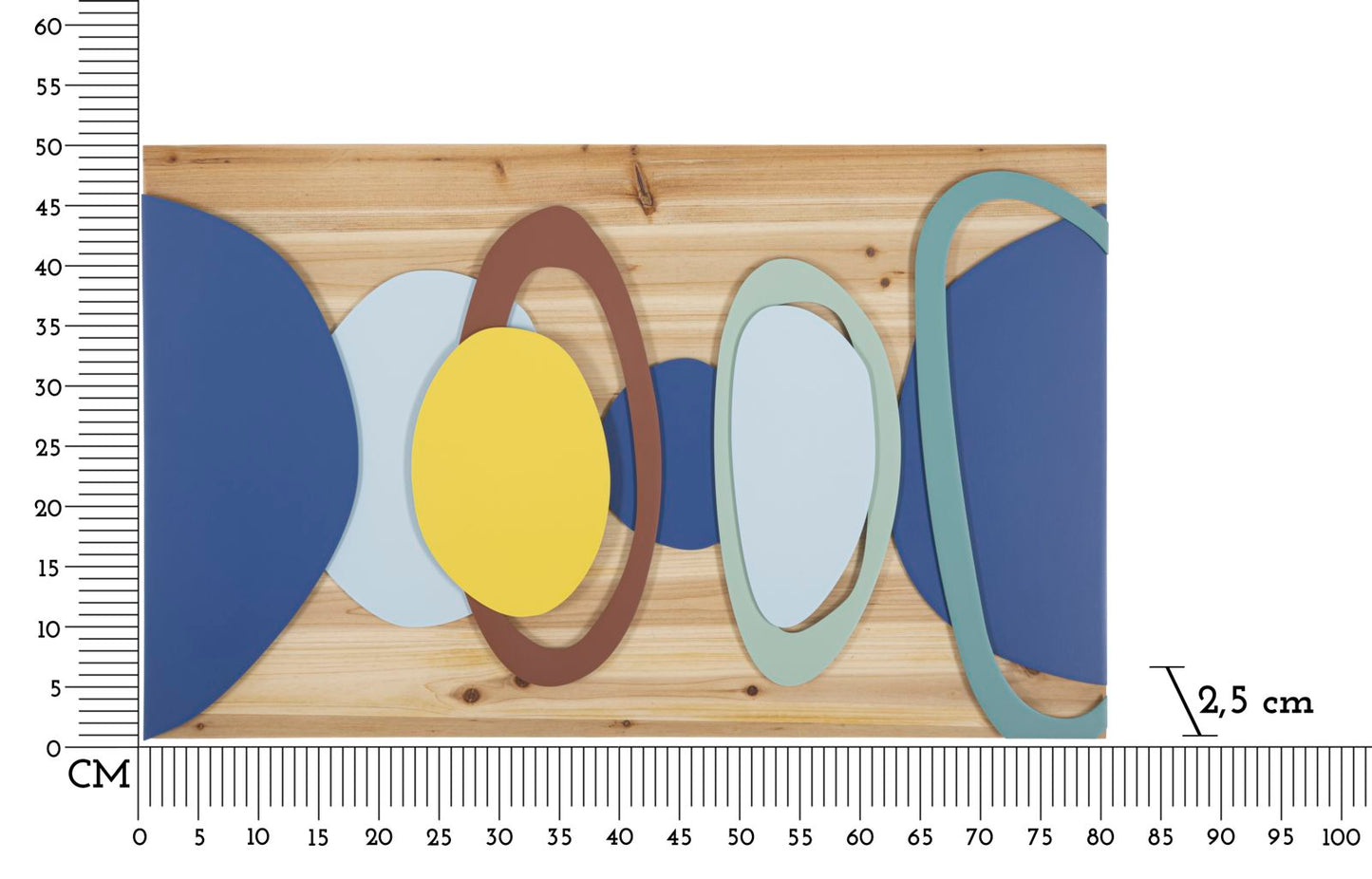 Wandpaneel Wood Color 80×2,5×50 cm
