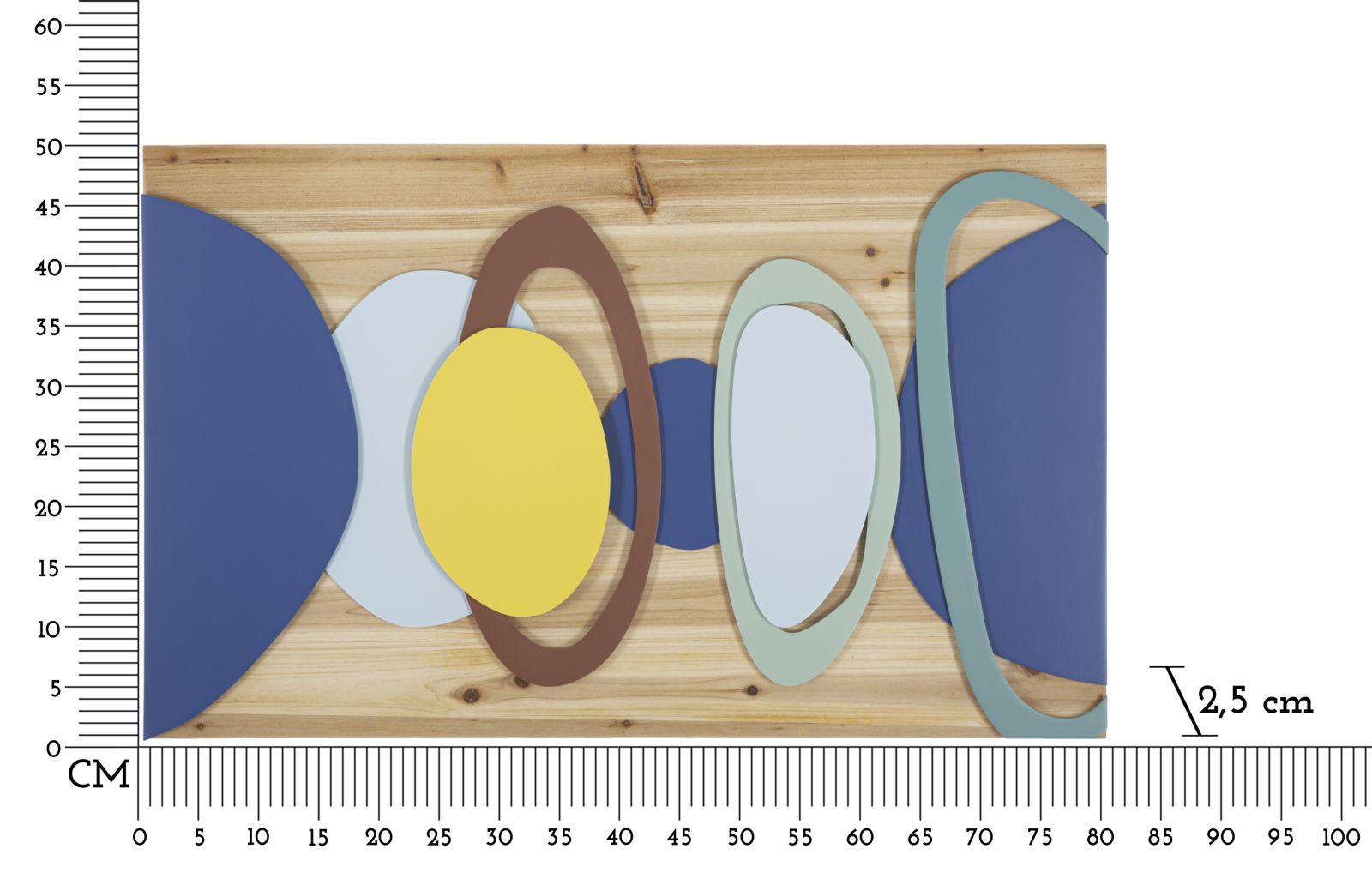 Wandpaneel Wood Color 80×2,5×50 cm