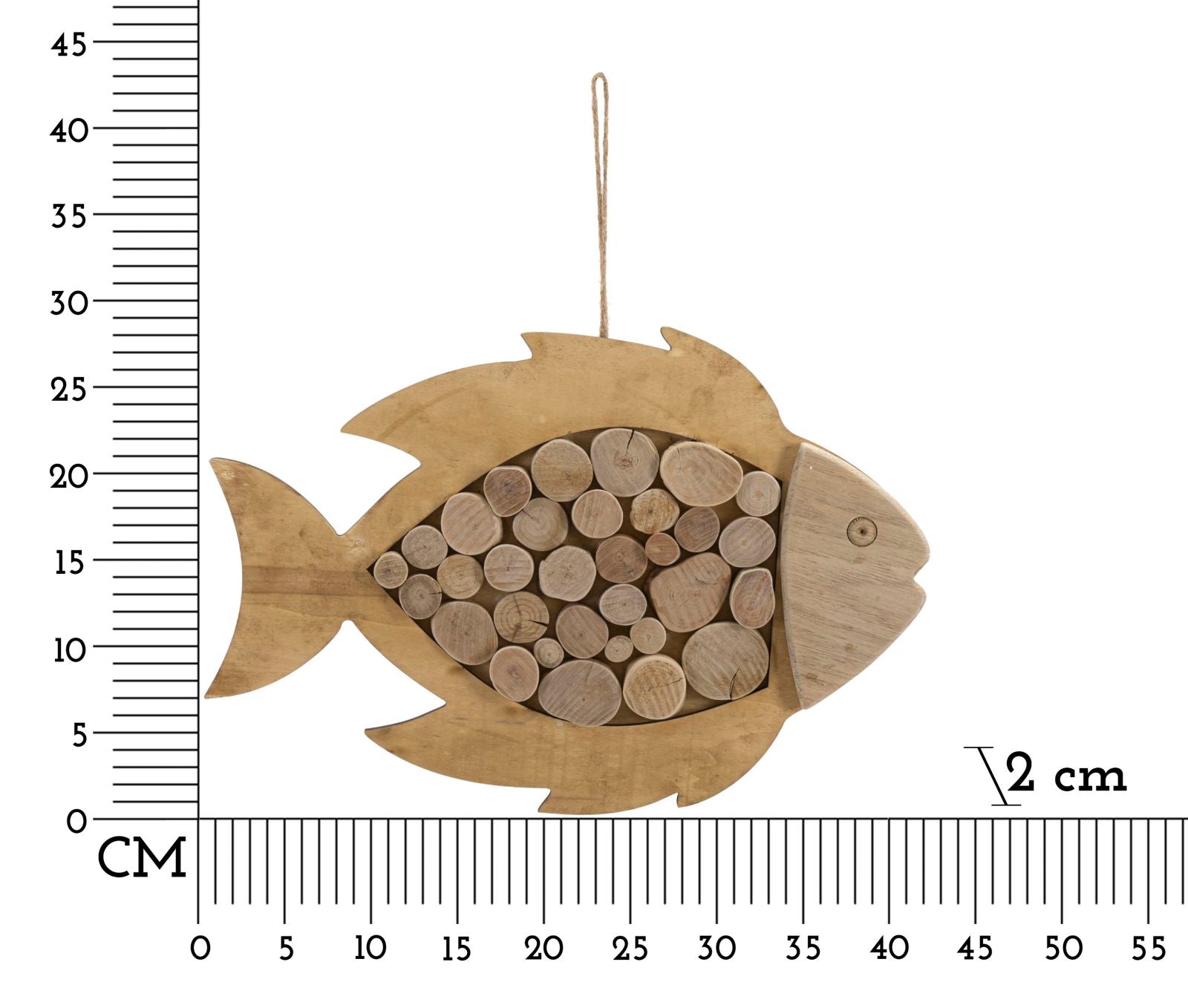 Wanddecoratie Fish Nature To Hang 42,5×2×28,5 cm