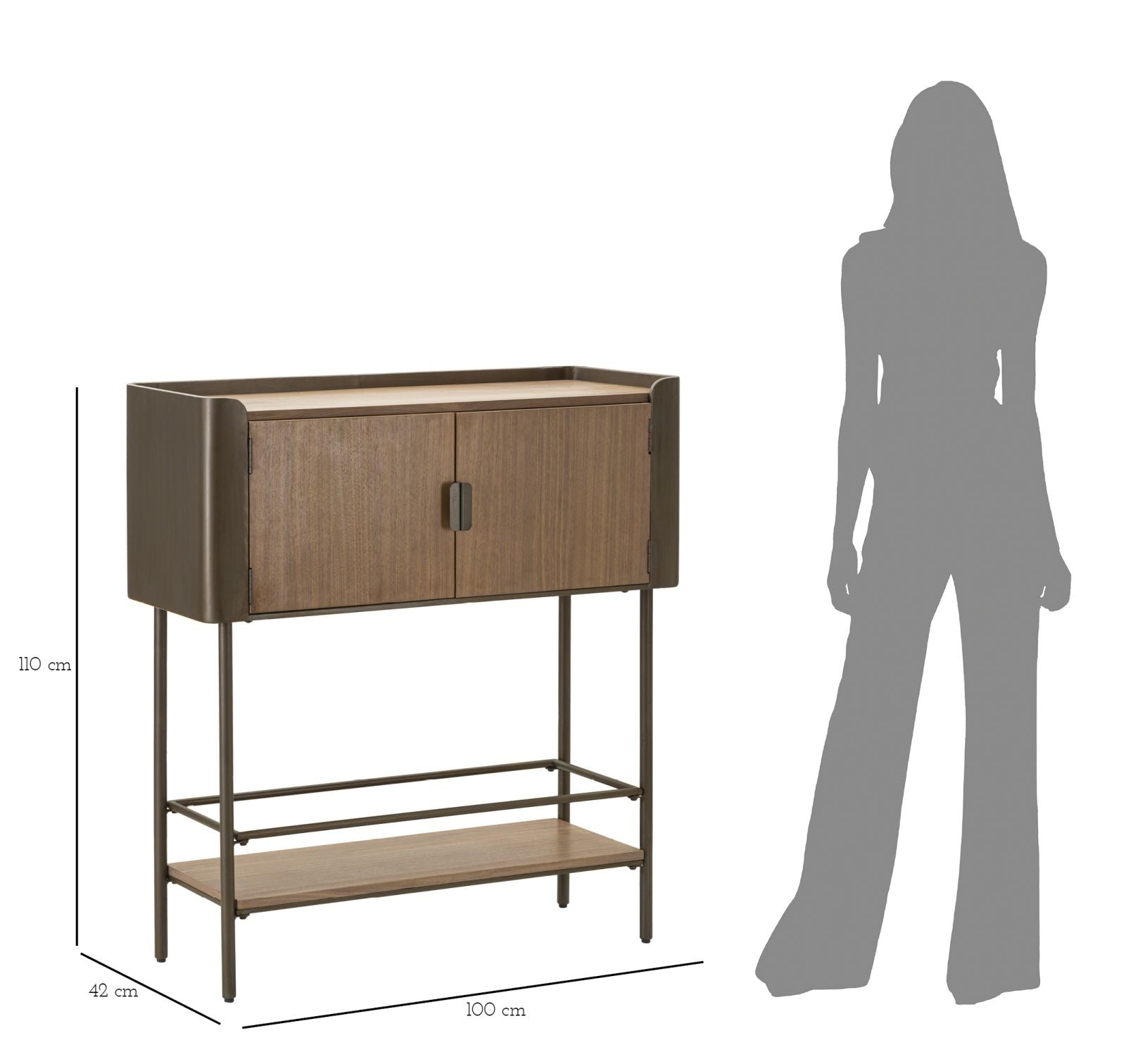 Kast Toronto 100×42×110 cm