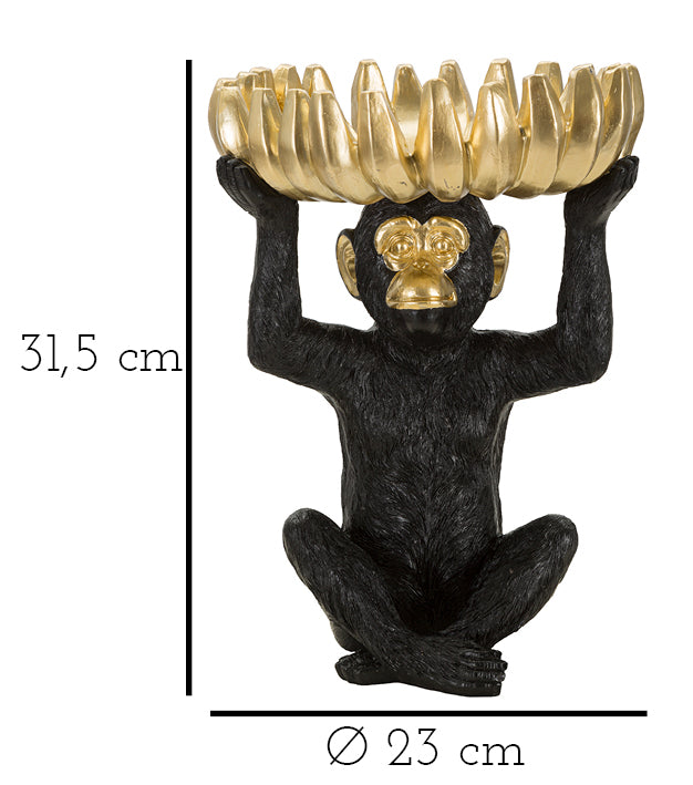 Decoratie Monkey Tray Banane Ø 23×31,5 cm