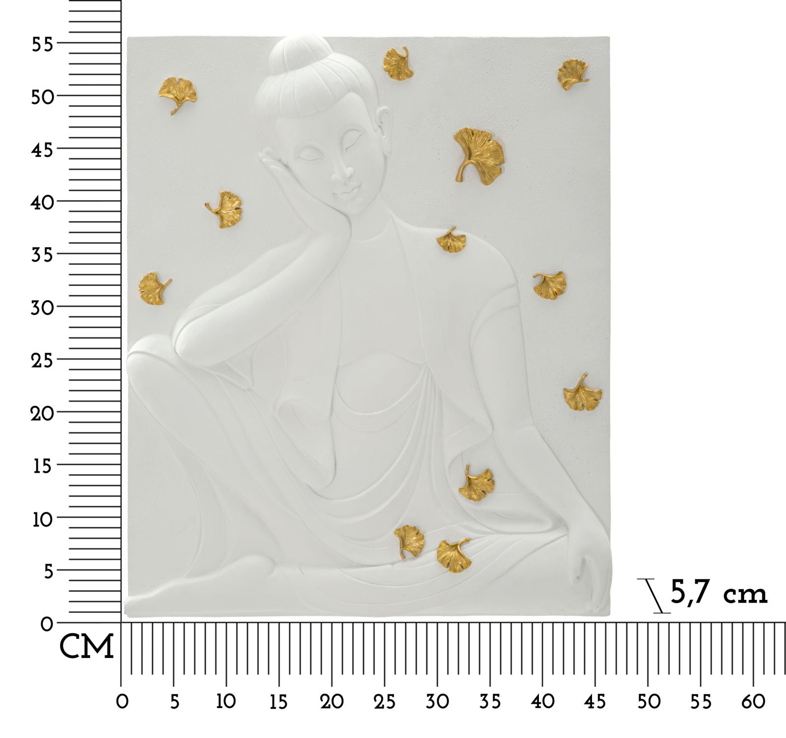 Wandpaneel Buddha 46×5,7×55,5 cm
