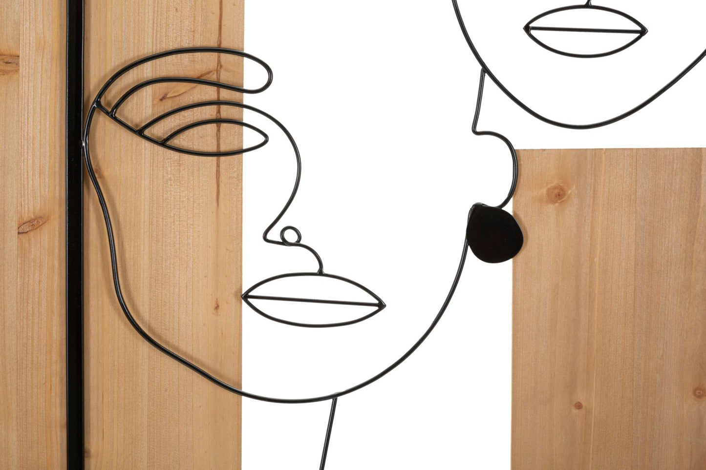 Wandpaneel Faces Iron & Wood 63×2×90 cm