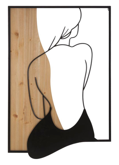 Wandpaneel Beauty Iron & Wood 60x2x90