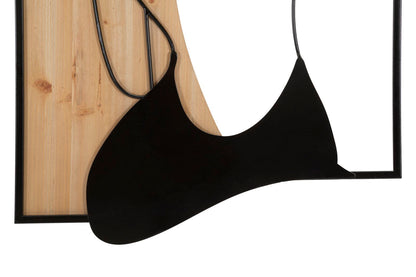 Wandpaneel Beauty Iron & Wood 60x2x90