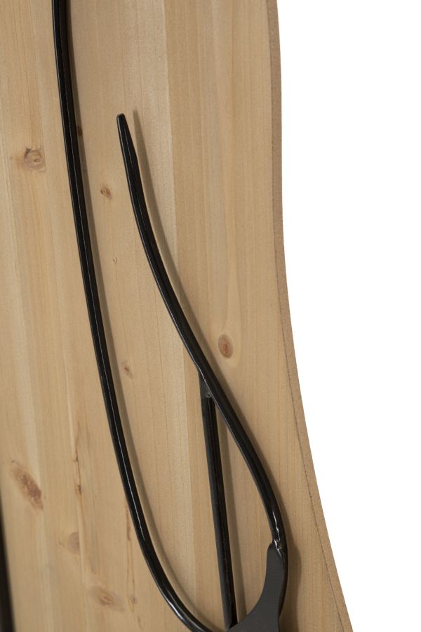 Wandpaneel Beauty Iron & Wood 60x2x90