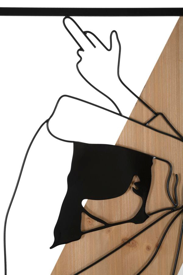 Wandpaneel Strip -a- Iron & Wood 50×2×90 cm