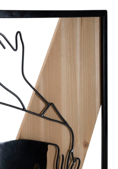 Wandpaneel Strip -a- Iron & Wood 50×2×90 cm