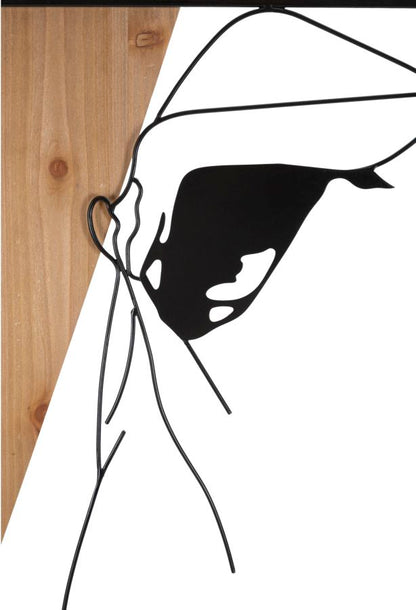 Wandpaneel Strip -b- Iron & Wood 50×2×90 cm