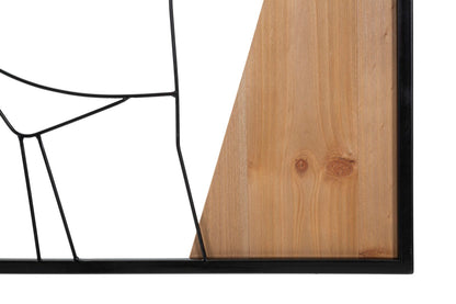 Wandpaneel Strip -b- Iron & Wood 50×2×90 cm