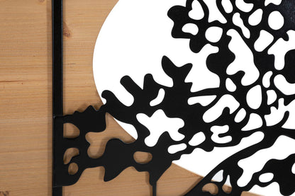 Wandpaneel Tree Iron & Wood Set 3 Pcs 176×2×90 cm