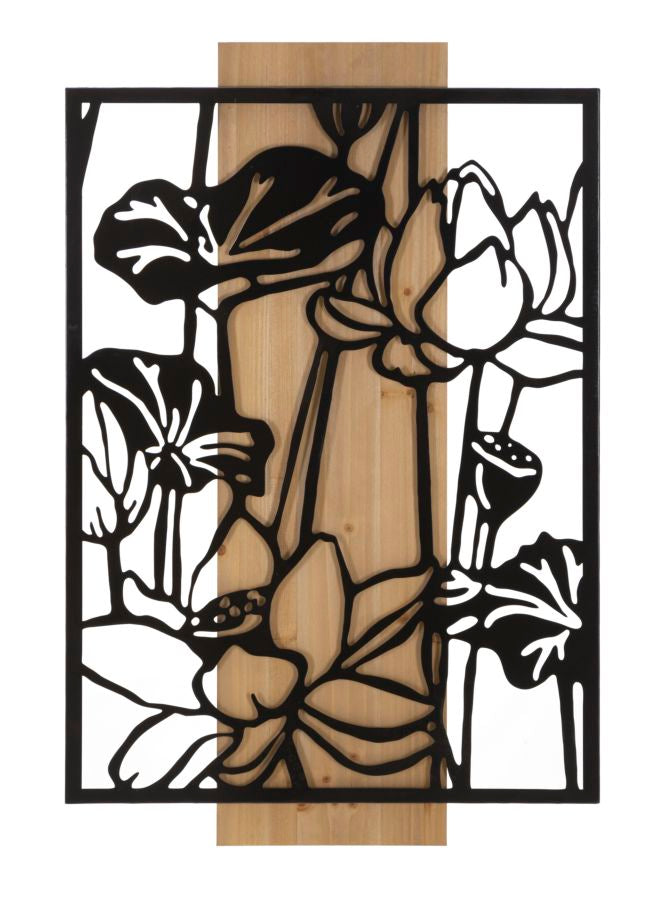 Wandpaneel Lotus Iron & Wood 60×2×90 cm