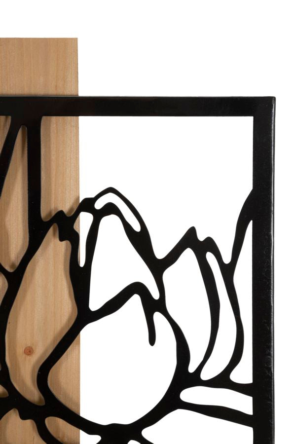 Wandpaneel Lotus Iron & Wood 60×2×90 cm
