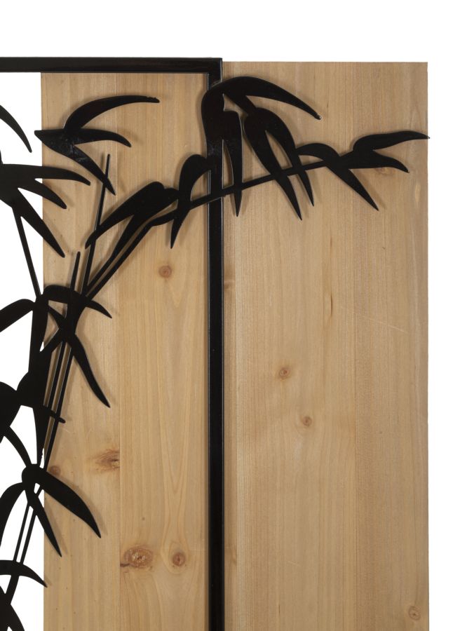 Wandpaneel Bamboo Iron & Wood 58×2×80 cm