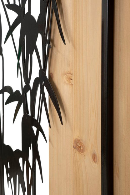 Wandpaneel Bamboo Iron & Wood 58×2×80 cm