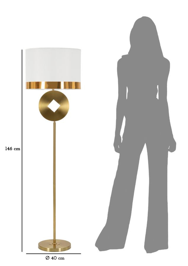 Vloerlamp Coin Ø 40×151 cm
