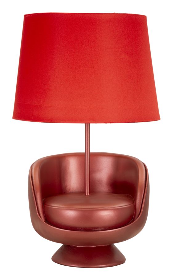 Tafellamp Midcentury Red Ø 26×43 cm