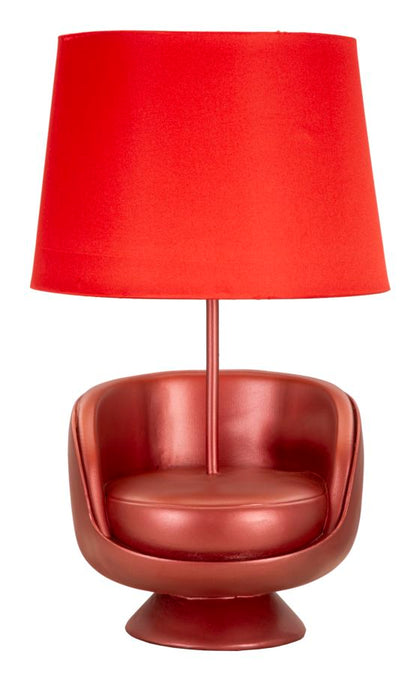 Tafellamp Midcentury Red Ø 26×43 cm