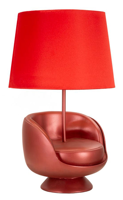 Tafellamp Midcentury Red Ø 26×43 cm