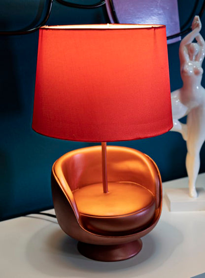 Tafellamp Midcentury Red Ø 26×43 cm