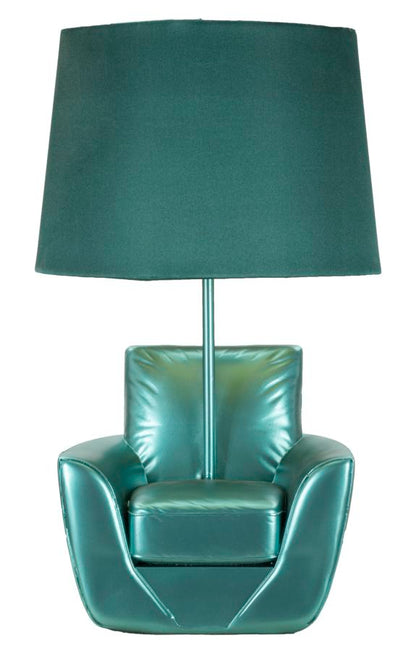 Tafellamp Midcentury Turquoise Ø 26×43 cm