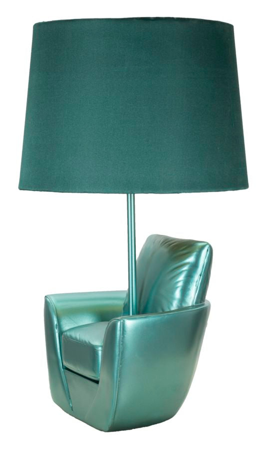 Tafellamp Midcentury Turquoise Ø 26×43 cm