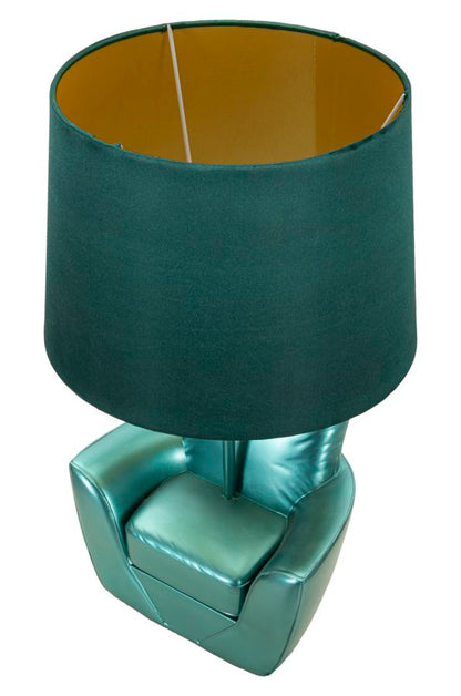 Tafellamp Midcentury Turquoise Ø 26×43 cm