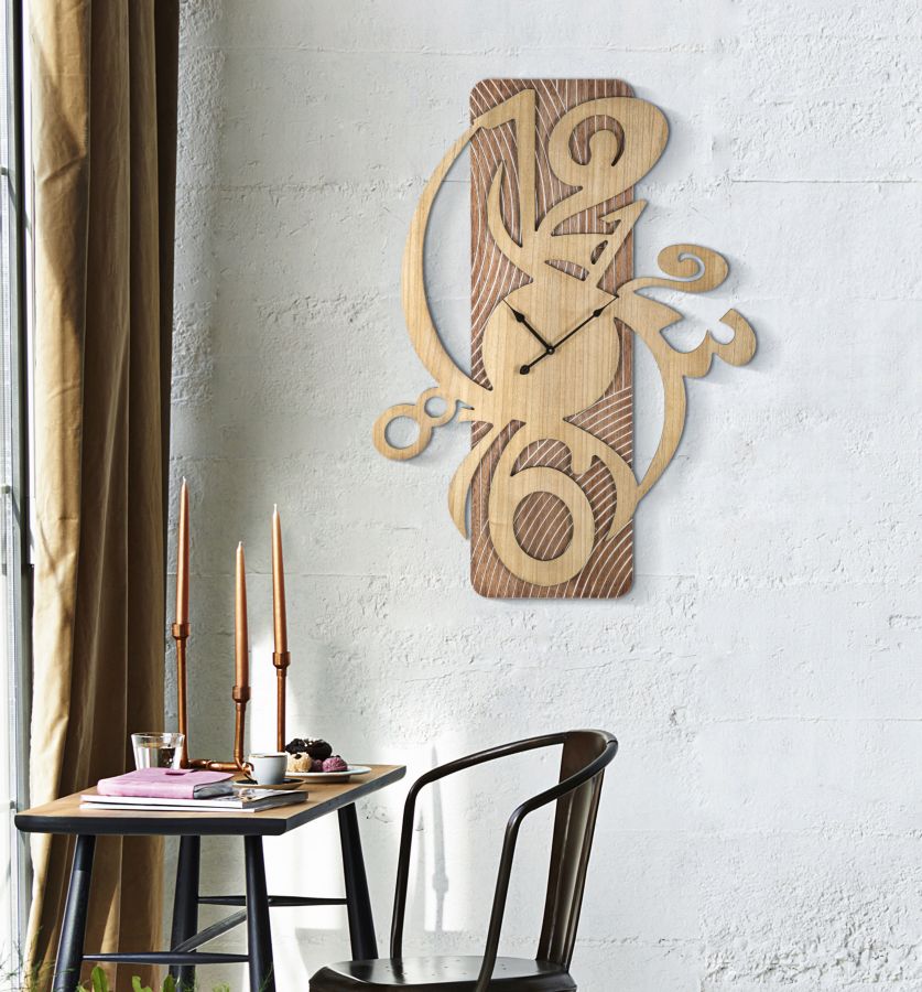 Wandklok Wolly 70×4,4×93 cm