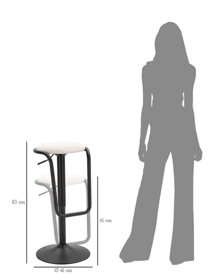 Barkruk Lift Destiny White Ø 41×61 cm