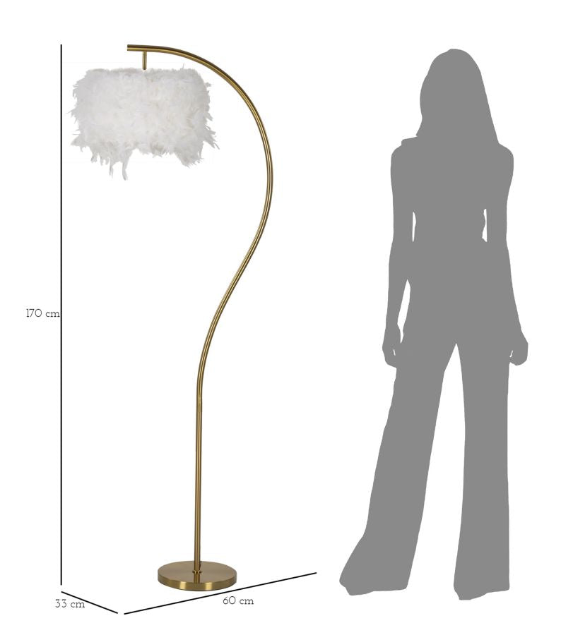 Vloerlamp Semi Arc 60×33×170 cm
