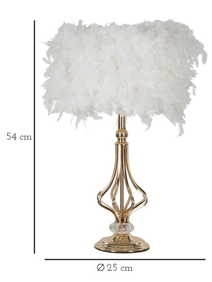 Tafellamp Tarty White Ø 25×54 cm