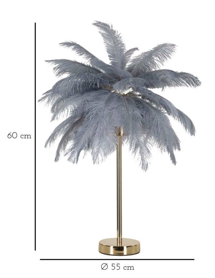 Tafellamp Palm Grey Ø 55×60 cm