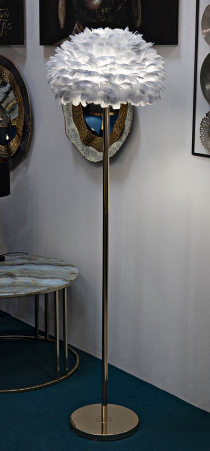 Vloerlamp Feathers Slim Grey Ø 43×170 cm