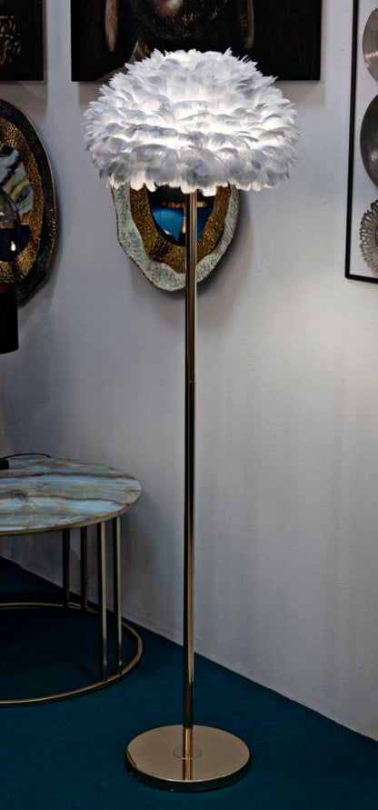 Vloerlamp Feathers Slim Grey Ø 43×170 cm