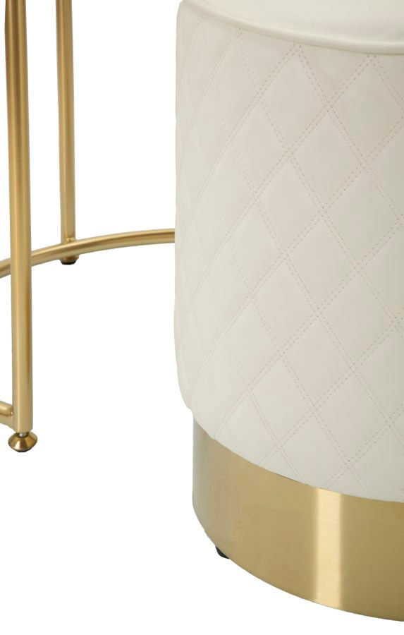 Nachtkastje met kruk Tall Bedside With Stool Sharon Ø 52×70 cm
