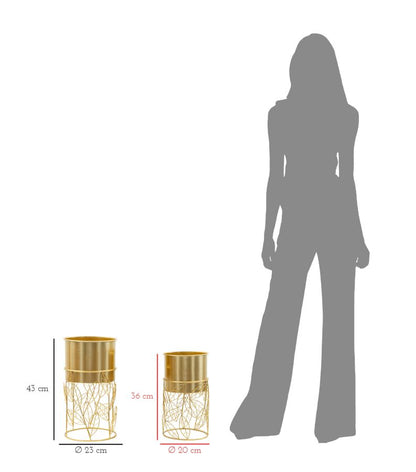 Vaashouder Livi Set 2 Pcs Ø 23×43 cm