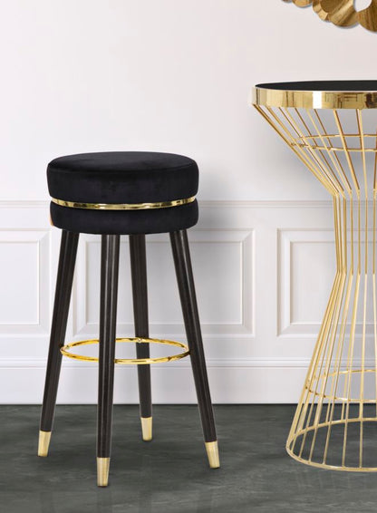 Barkruk Paris Nero/gold Ø 35×74 cm