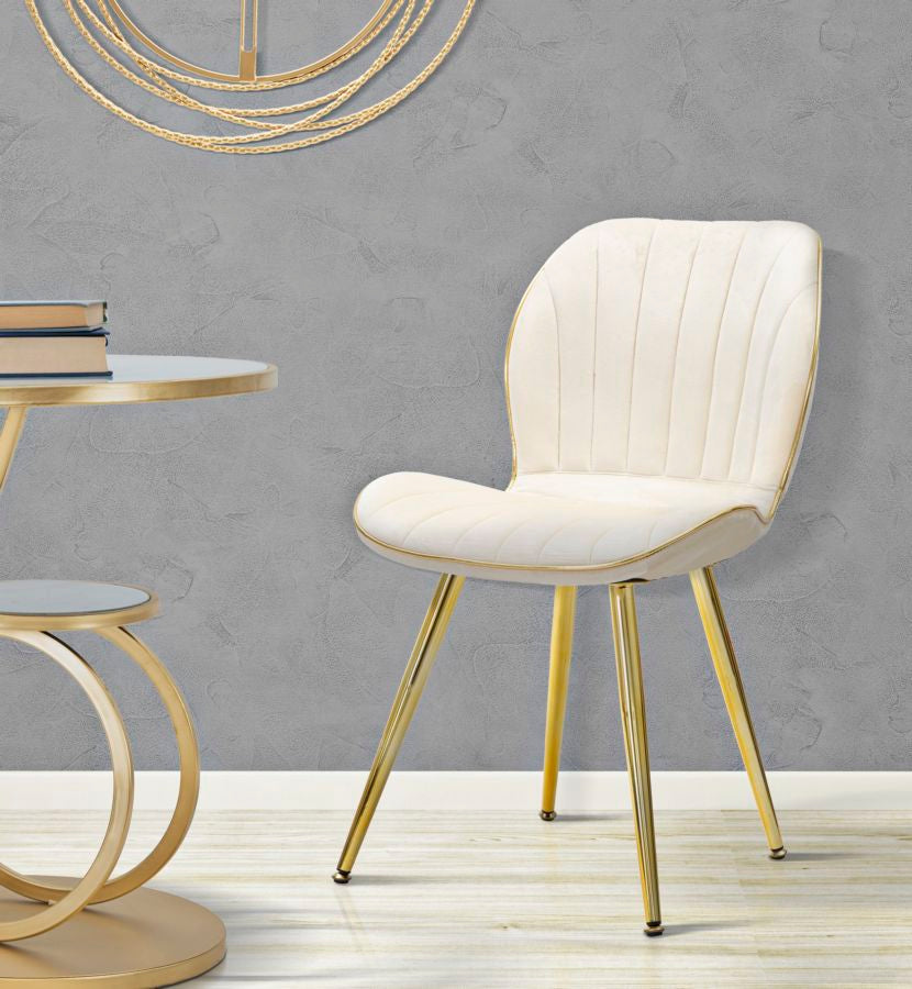 Stoel Paris Chair Space Cream/gold Set 2 Pz 46×58×77 cm