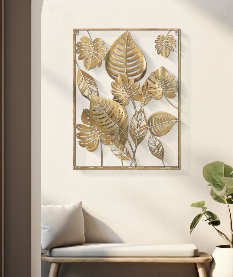Wanddecoratie Jungle Ret. 60x80x6.5