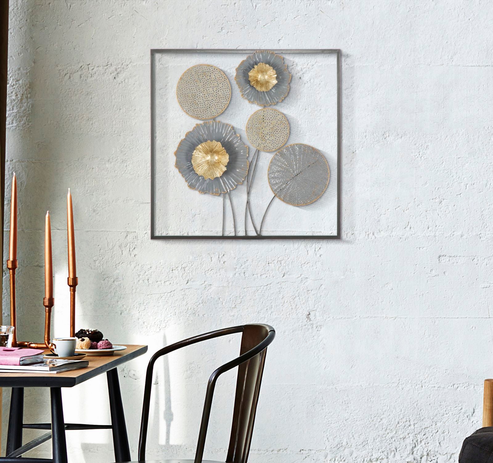 Wanddecoratie Sqity 50×3,8×50 cm