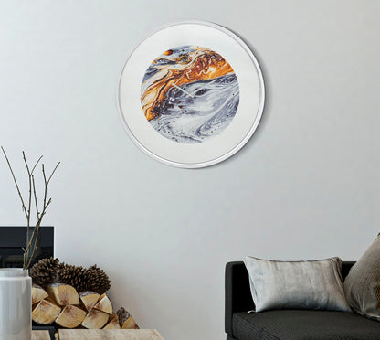 Wandklok Grey Ø 60×5 cm