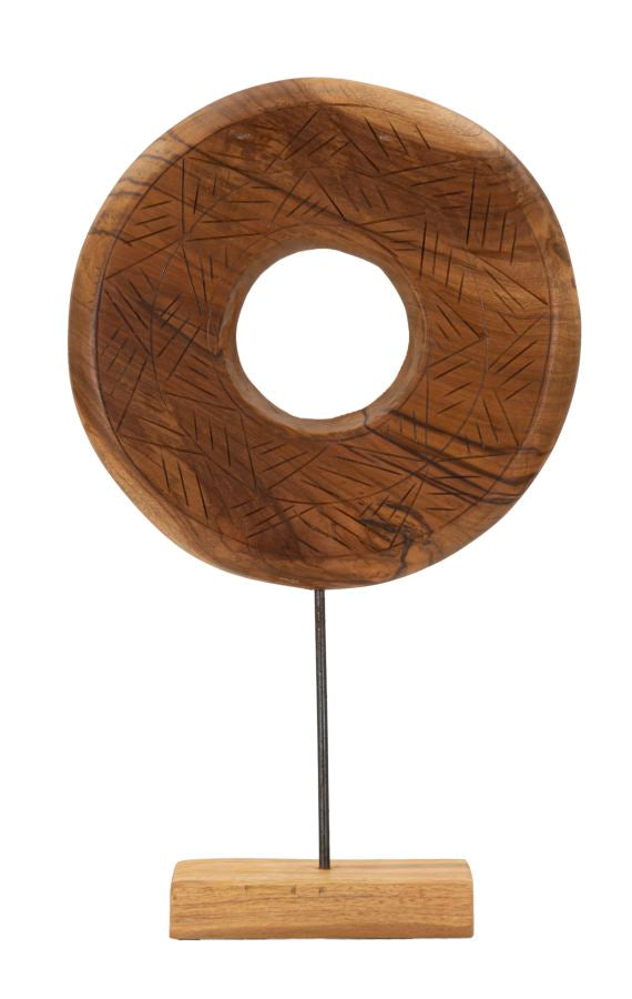 Decoratie Dorat Sculpture Teak 35×10×58 cm