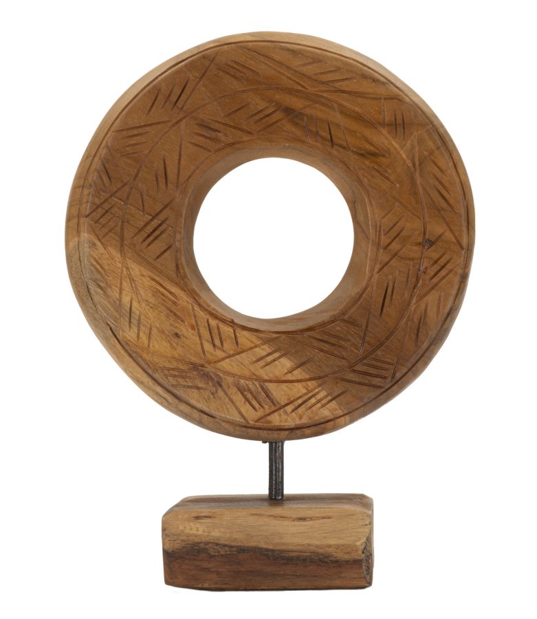 Decoratie Dorat Sculpture Teak 20×10×20 cm