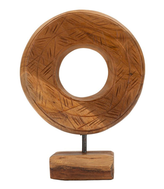 Decoratie Dorat Sculpture Teak 20×10×20 cm
